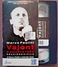 Vhs Film ita Documentario Vajont Marco Paolini elleu cartonata  (V45)