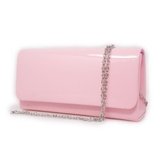 Pochette rosa da donna lucida