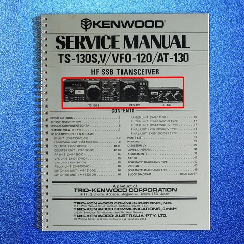 Kenwood 130s 130v - ts-130s, ts-130v