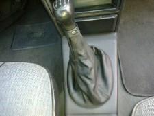 cuffia cambio + cornice interna Alfa Romeo 33 in vera pelle nera