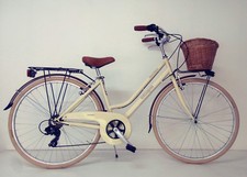 BICI CITY BIKE Bicicletta DONNA CLASSICA 28" RETRO' cambio 6v CESTO