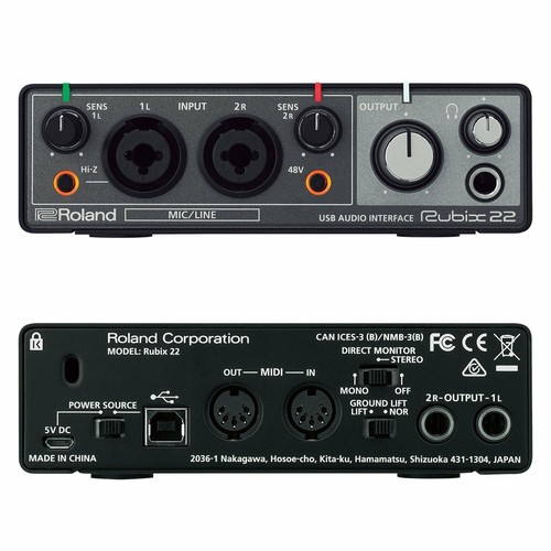 Roland rubix22 interfaccia - roland,