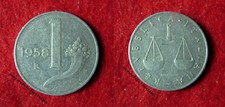 ITALIA 1 LIRA CORNUCOPIA SPL 1958