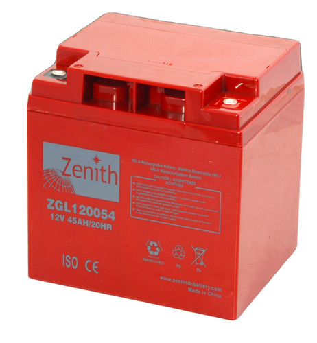 Batteria 45a 12v agm - 12v, zenith