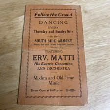 Biglietto ricordo programma