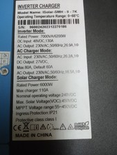 inverter per fotovoltaico   6,2  kw 48volt 