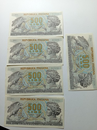 500 lire aretusa decr - 500,