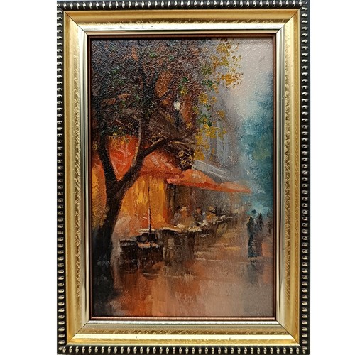 Dipinto olio originale parigi - olio,