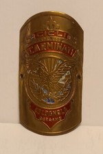 FREGIO STEMMA BICI EPOCA CARMINATI COLOGNOLA BERGAMO BICICLETTA HEAD BADGE BICYC