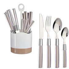 Kit 16 Posate Acciaio Manico