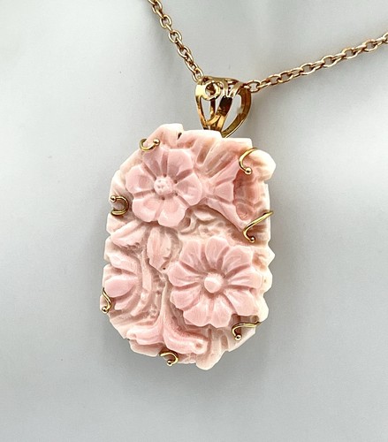 Cammeo conchiglia rosa - rosa, 40x30mm