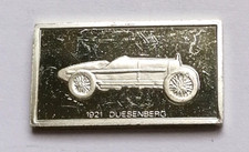 LINGOTTO ARGENTO 1,6 GR 925/1000 COLLEZIONE AUTO D' EPOCA DUESENBERG 1921