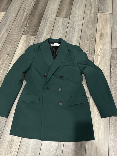Zara lapel collar lined blazer - zara,