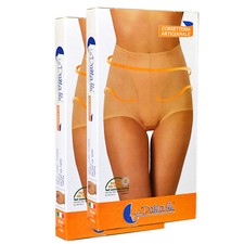 La Dama Blu, set da 2 guaine panciera in tessuto elastico fortemente contenitivo