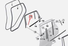 Guarnizione telaio finestrino