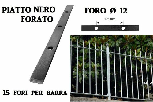 Piatto forate ferro - forate,