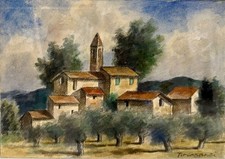 Nino Tirinnanzi “ Paesaggio toscano”