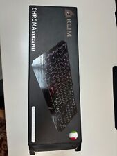 KLIM Chroma Tastiera Italiana da Gaming USB Retroilluminata Nuova