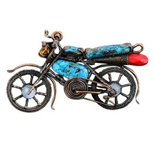 Ciondolo bici vintage pietra