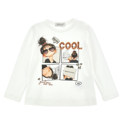 Monnalisa shirt panna - t-shirt,