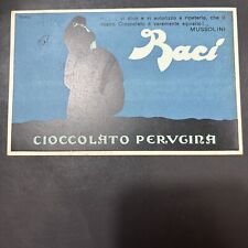 Pubblicitaria Baci Perugina Con Frase Mussolini Ill Seneca Viagg 1926