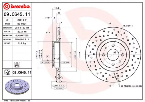 Set freni disco - set, brembo