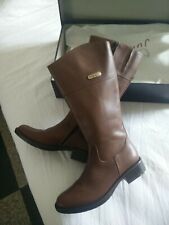 STIVALI DONNA BYBLOS JUNIOR-PELLE-MARRONE - GENUINE LEATHER BOOTS WOMAN - ITALY
