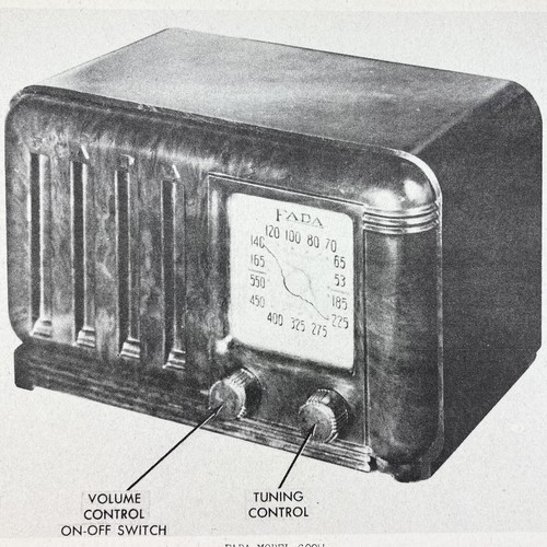 Radio fada 1946 modello - 1946, 609