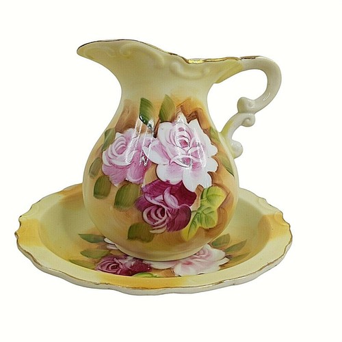 Brocca ciotola rose - , vintage