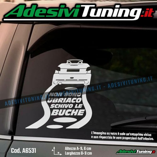 Adesivo peugeot 206cc non sono - 206cc,