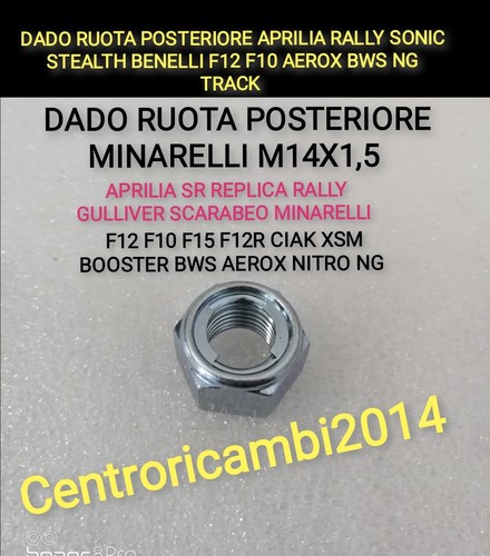 Dado ruota posteriore - dado,