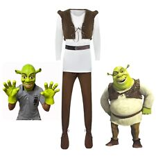 Costume Monster Shrek Cosplay Shrek Halloween vestito maschera guanti set completo