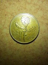 moneta da 20 lire 1958 rara in