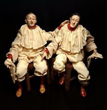 Totò e Eduardo De Filippo pastori napoletani in terracotta da 35 CM