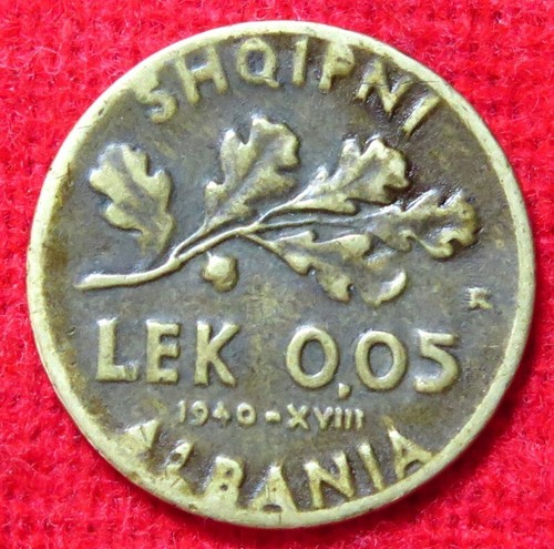 Moneta lek 1940 - 0,05, xviii