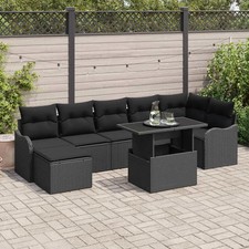 Set Divano da Giardino 8 pcs Rattan in Polipropilene Arredamento Lounge vidaXL