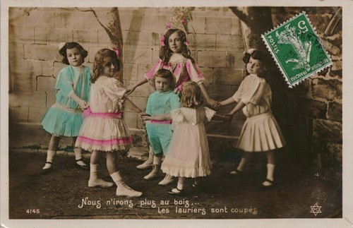 Cartolina antica rppc - rppc, ragazze