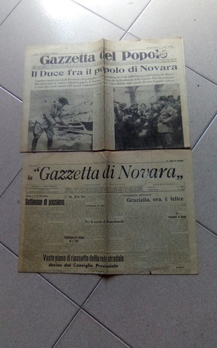Novara giornali epoca - novara, d'epoca