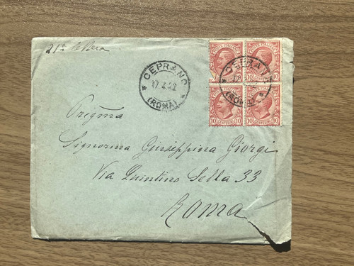 Copertina postale 1922 - copertina,