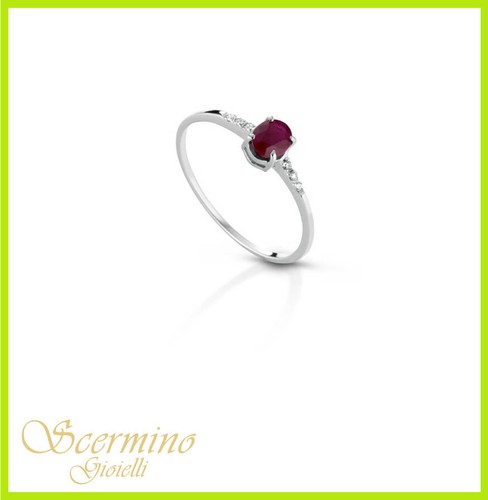 18k white gold ring with - 18k,