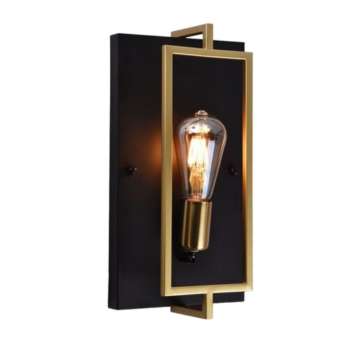 Applique moderno nero oro - applique,
