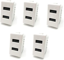 5 PEZZI PRESA DOPPIA USB