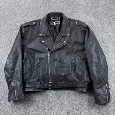 Giacca biker uomo 50 nera con