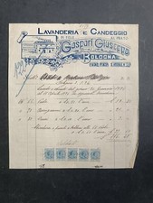 fattura ditta GASPARI GIUSEPPE Lavanderia e candeggio - anno 1924