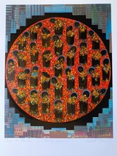 Serigrafia di Achille Incerti "Bidoni Nazionali"