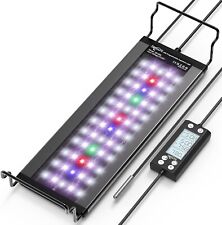 SEAOURA Luce LED Programmabile per Acquario con Monitor LCD, 24/7 Ciclo Serbatoio per Pesci