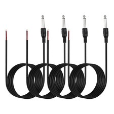 4 Pezzi 3.28ft 6.35mm 22AWG 2