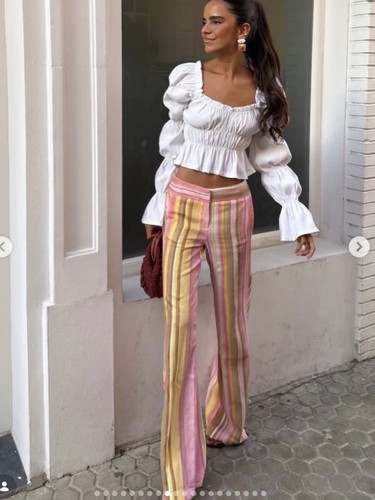 Pantalone zara righe - a,