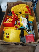 LEGO DUPLO 2kg Pacchetto Misto Lotto Lavoro FATTORIA Veicoli BARCA RICAMBI SCATOLA ELICOTTERO 33