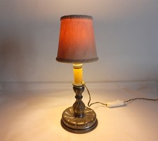 Lampada da tavolo antica in peltro